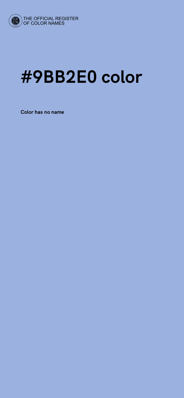 #9BB2E0 color image