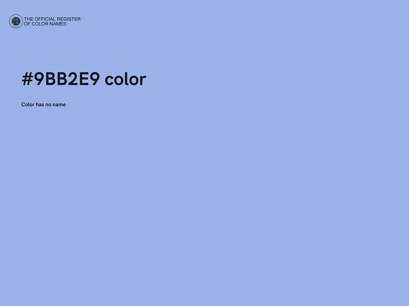 #9BB2E9 color image