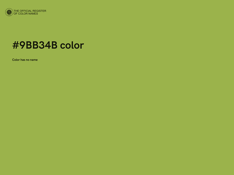 #9BB34B color image