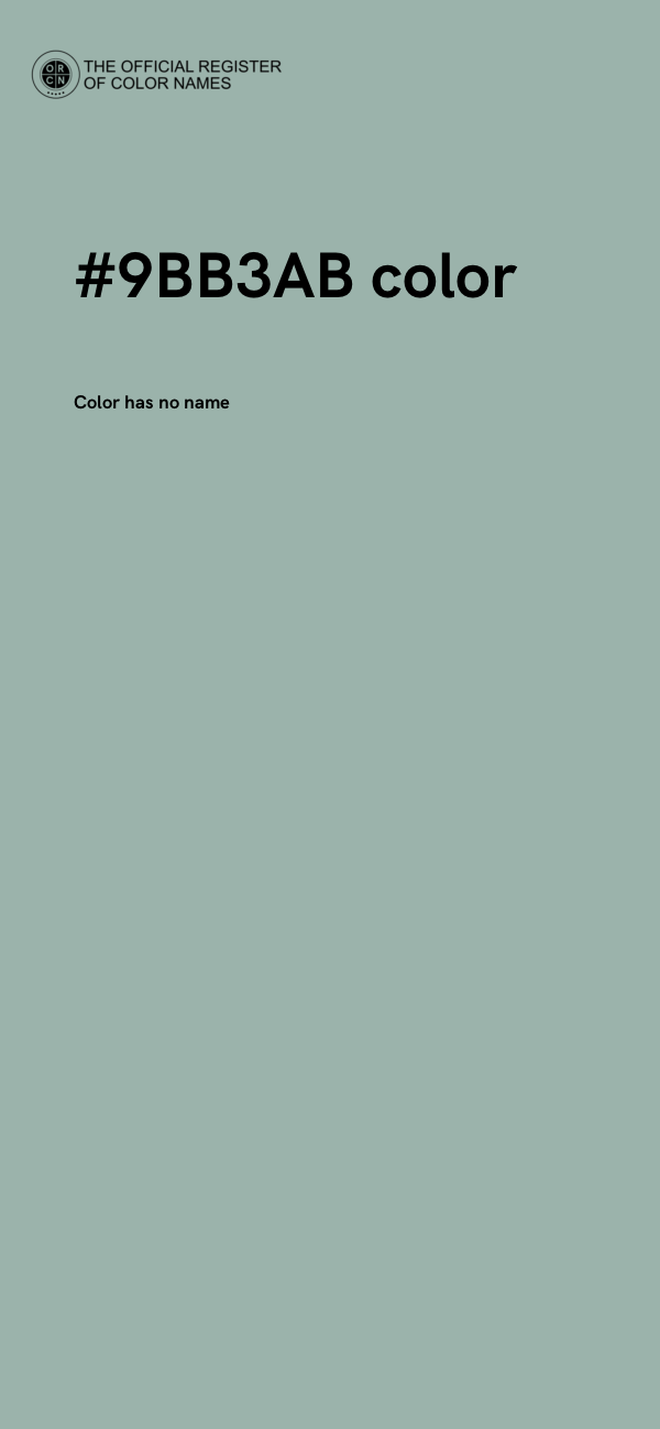 #9BB3AB color image