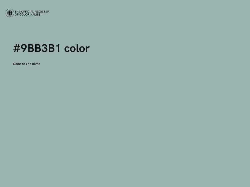#9BB3B1 color image