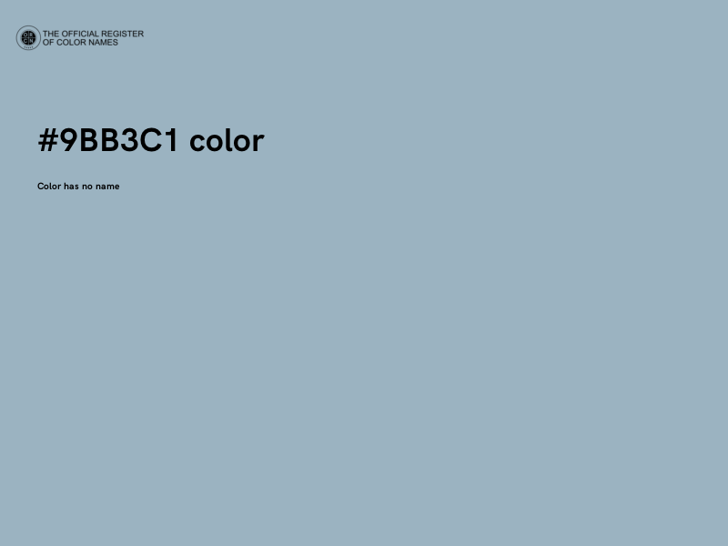 #9BB3C1 color image