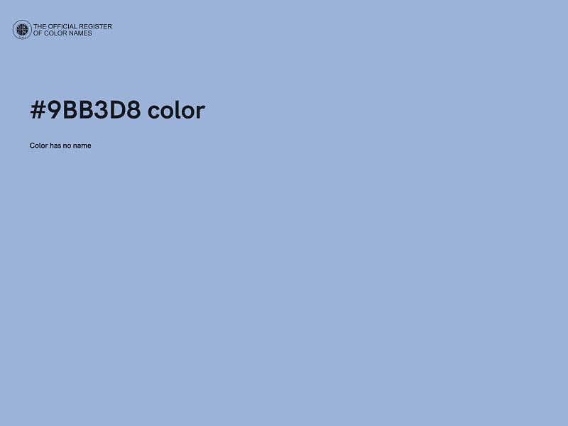 #9BB3D8 color image