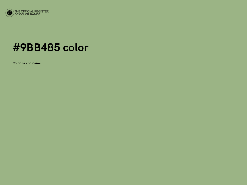 #9BB485 color image