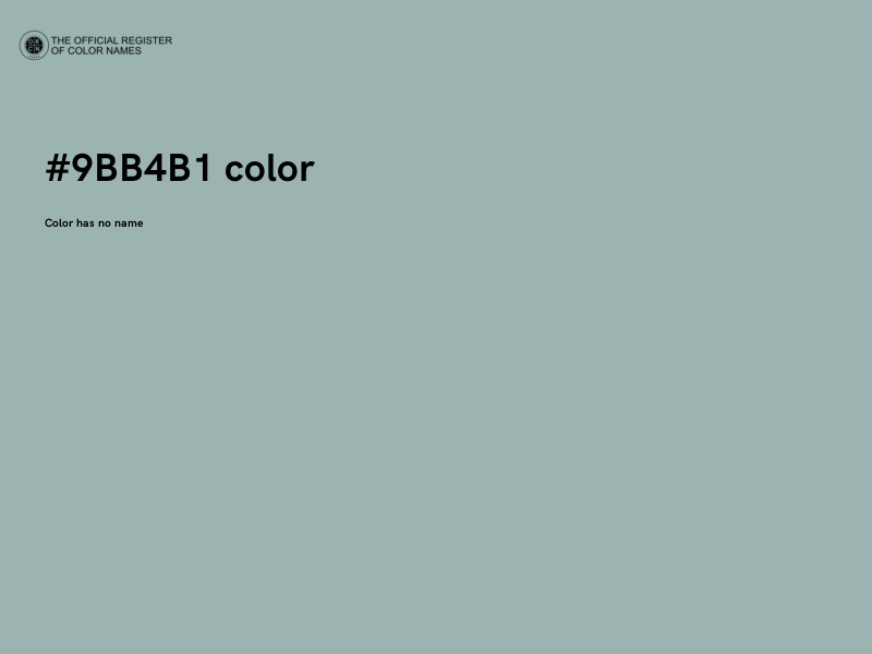 #9BB4B1 color image