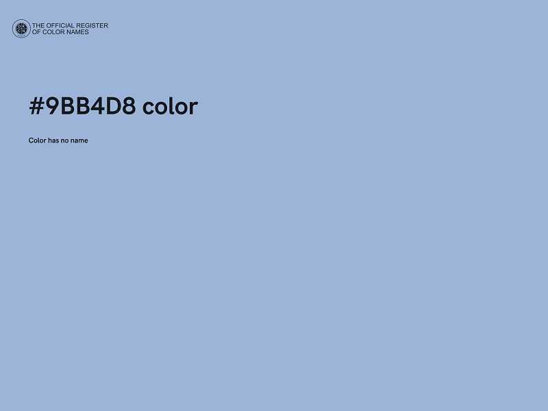 #9BB4D8 color image