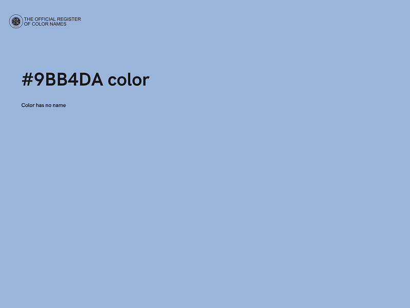 #9BB4DA color image