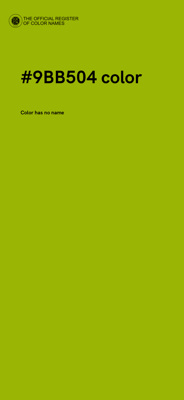 #9BB504 color image