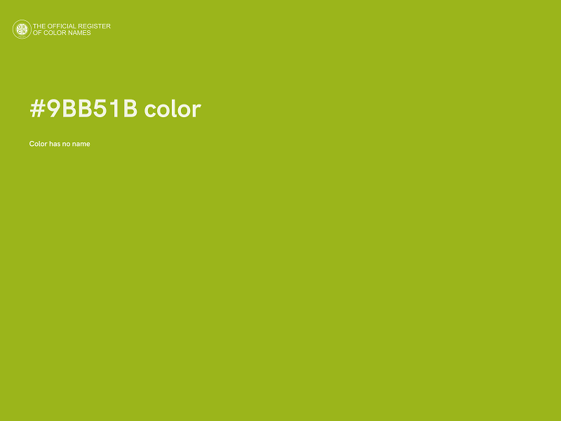 #9BB51B color image