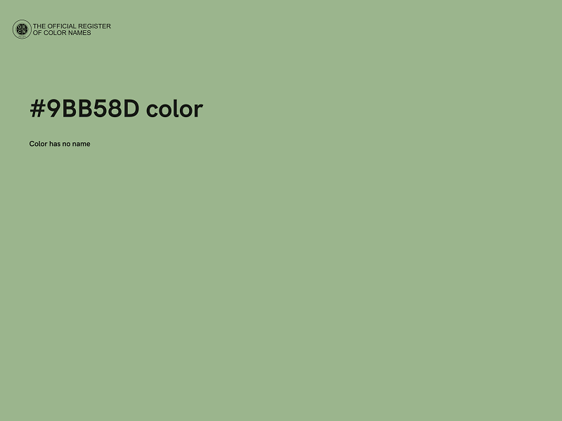 #9BB58D color image