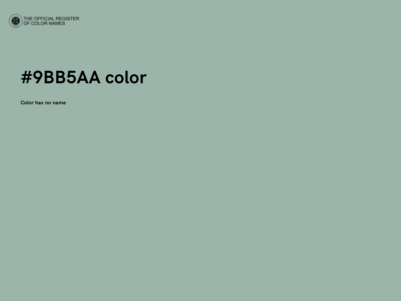 #9BB5AA color image