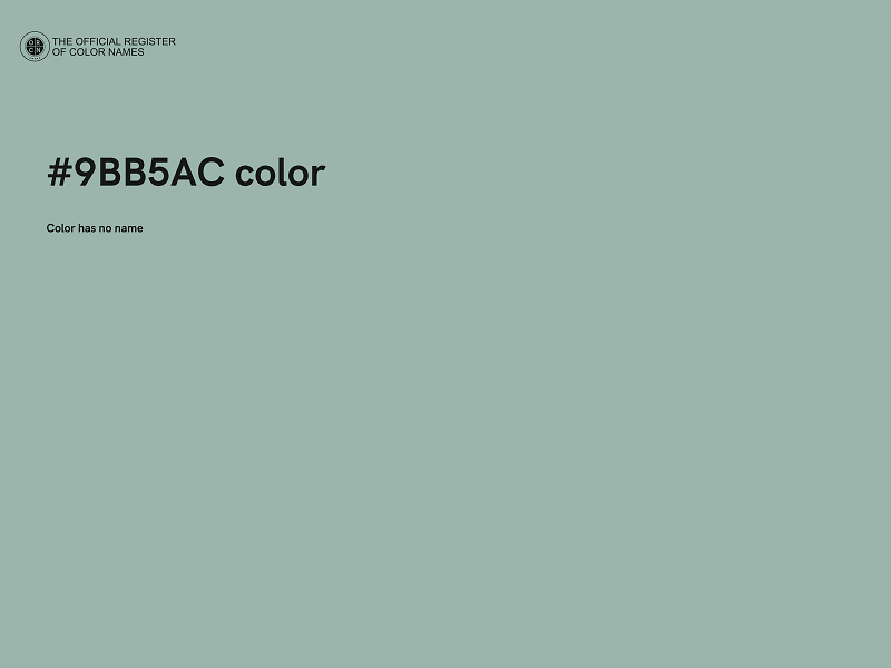 #9BB5AC color image