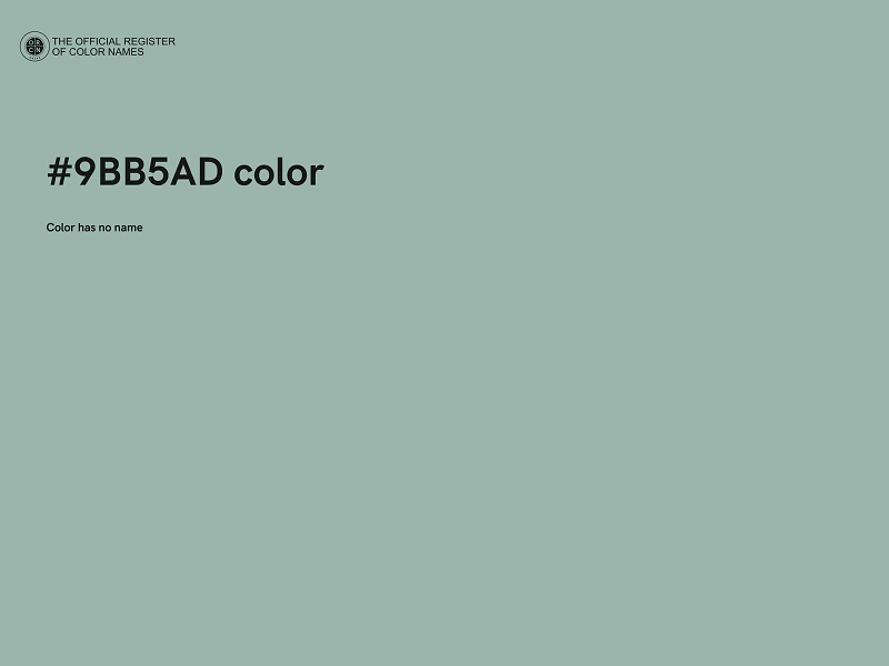 #9BB5AD color image