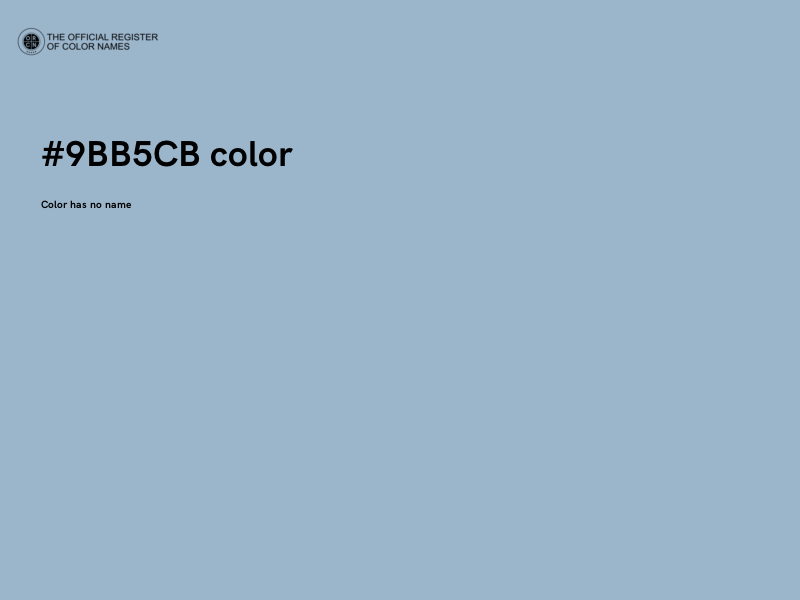 #9BB5CB color image