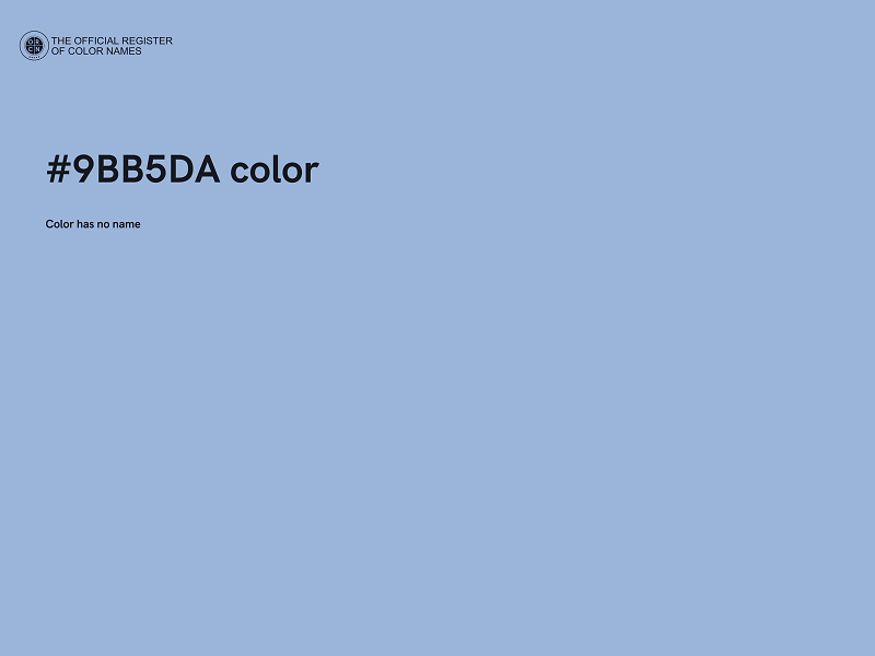 #9BB5DA color image