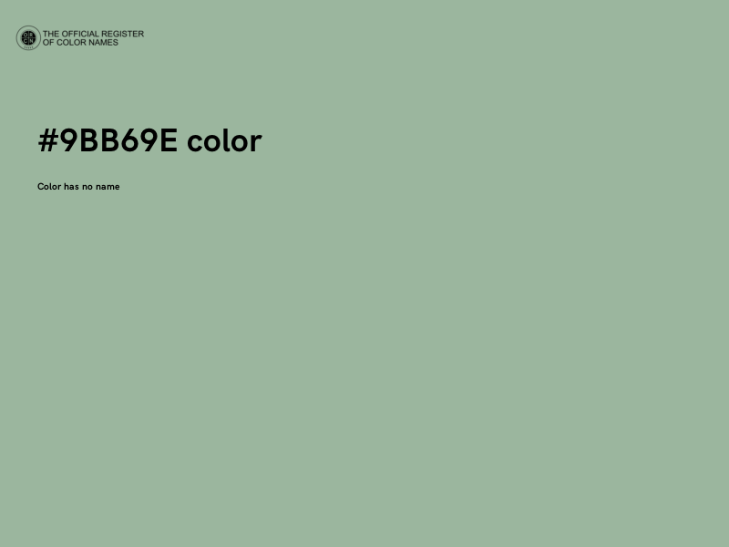 #9BB69E color image
