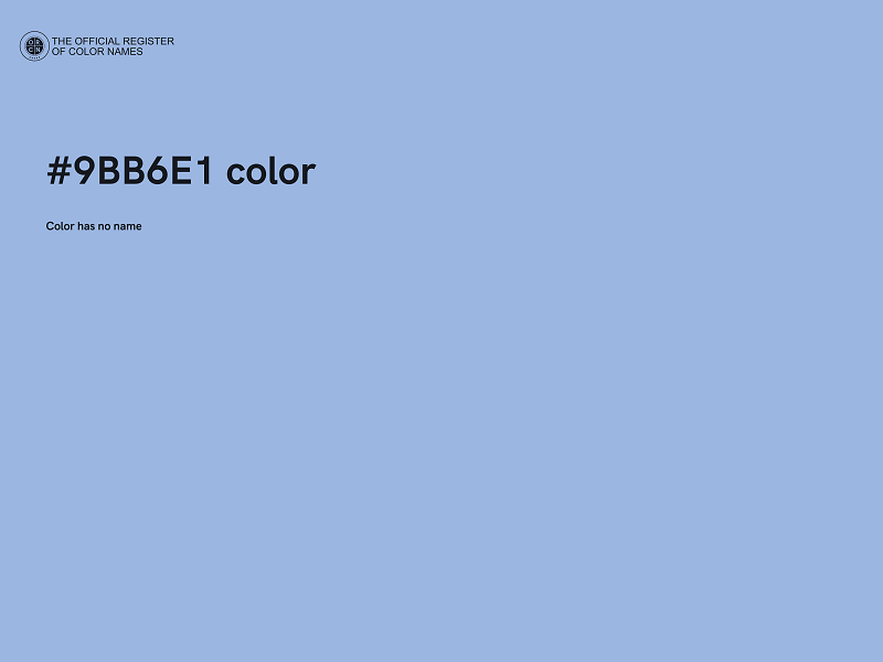 #9BB6E1 color image