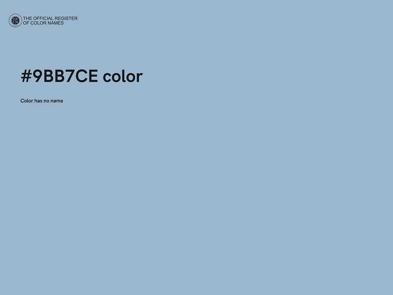 #9BB7CE color image