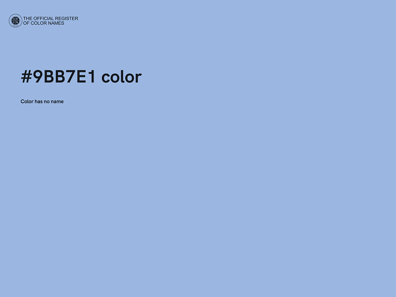 #9BB7E1 color image