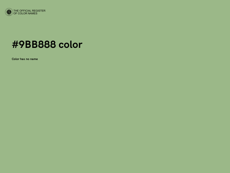 #9BB888 color image