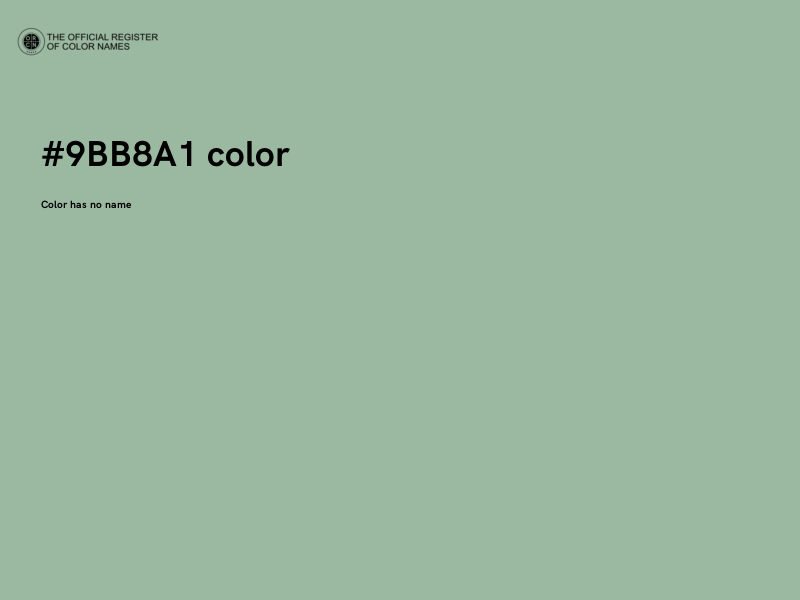 #9BB8A1 color image