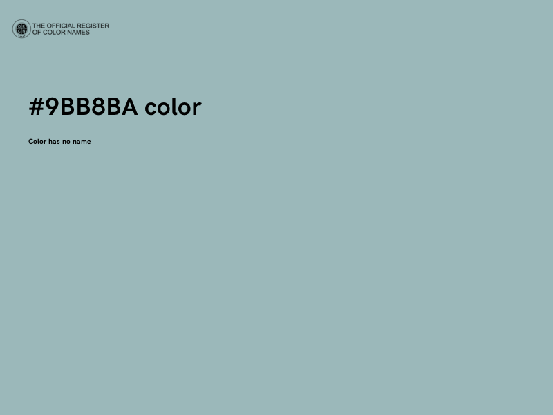 #9BB8BA color image