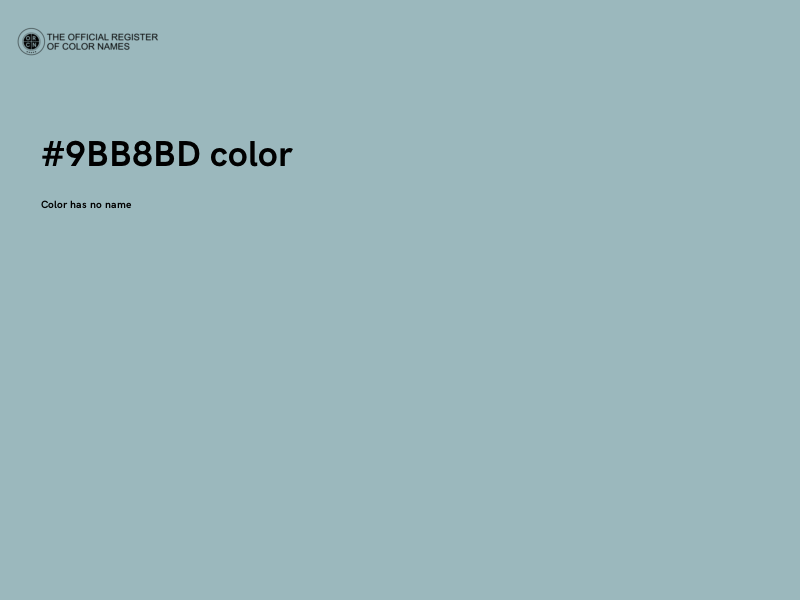 #9BB8BD color image
