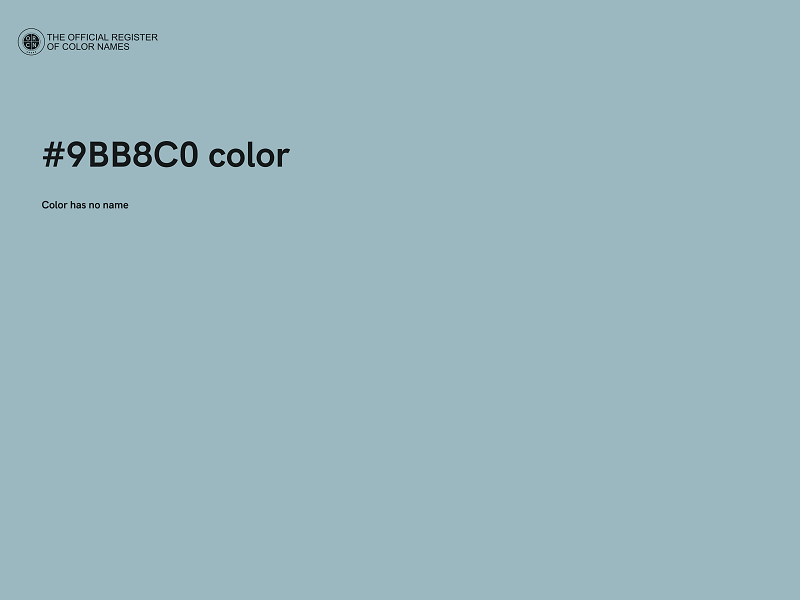 #9BB8C0 color image