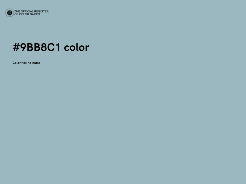 #9BB8C1 color image
