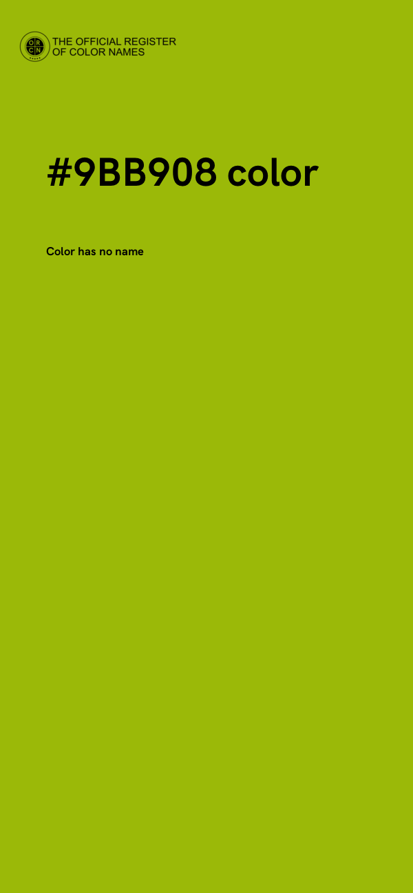#9BB908 color image