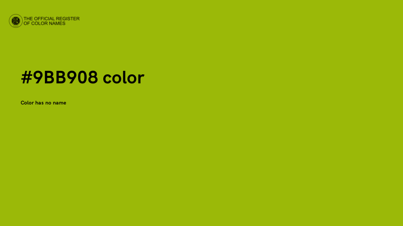 #9BB908 color image