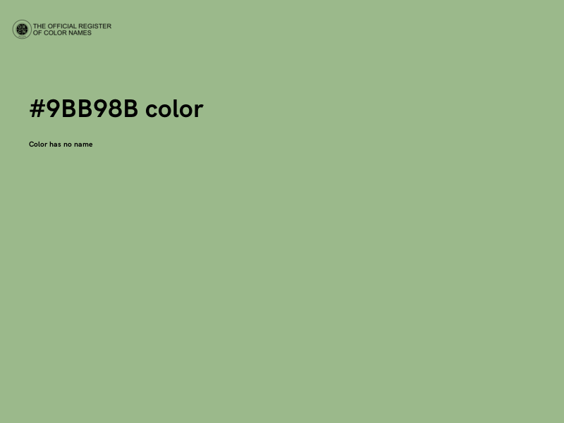 #9BB98B color image