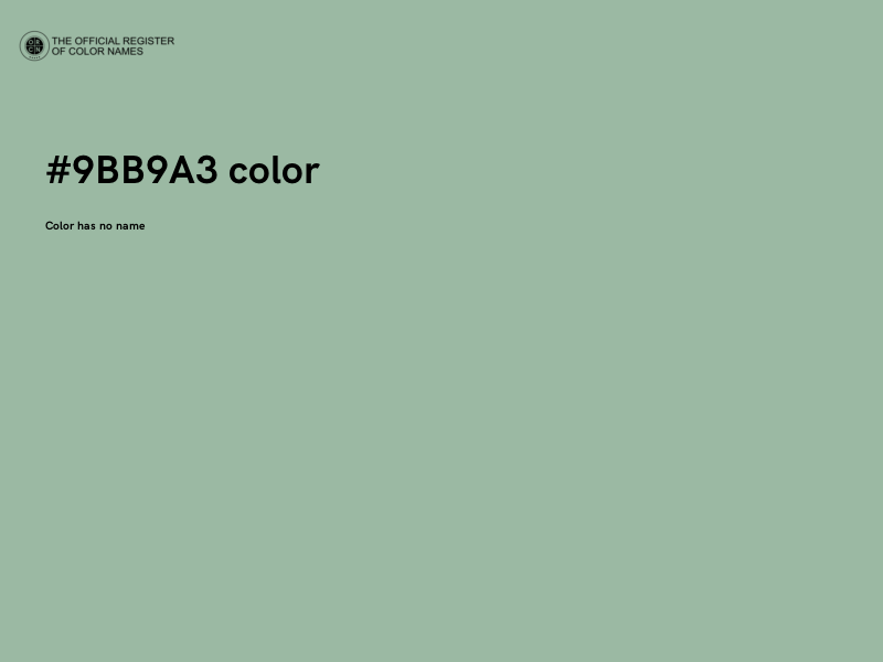 #9BB9A3 color image