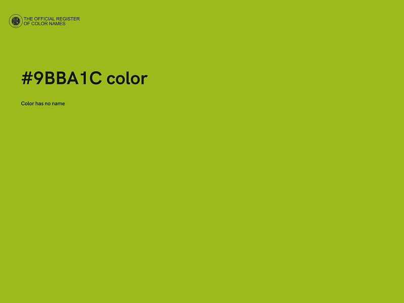 #9BBA1C color image