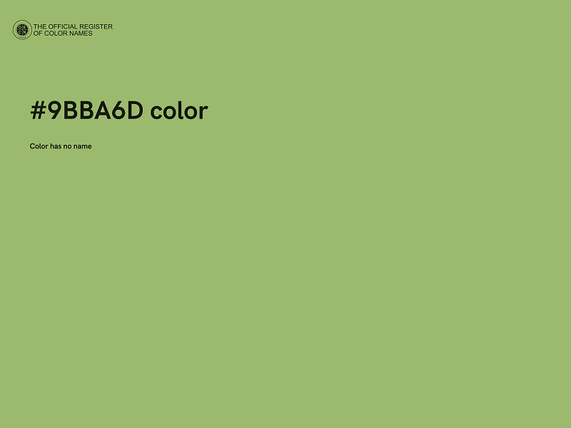 #9BBA6D color image