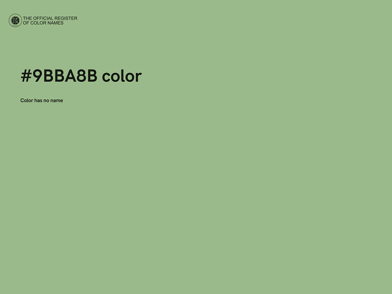 #9BBA8B color image