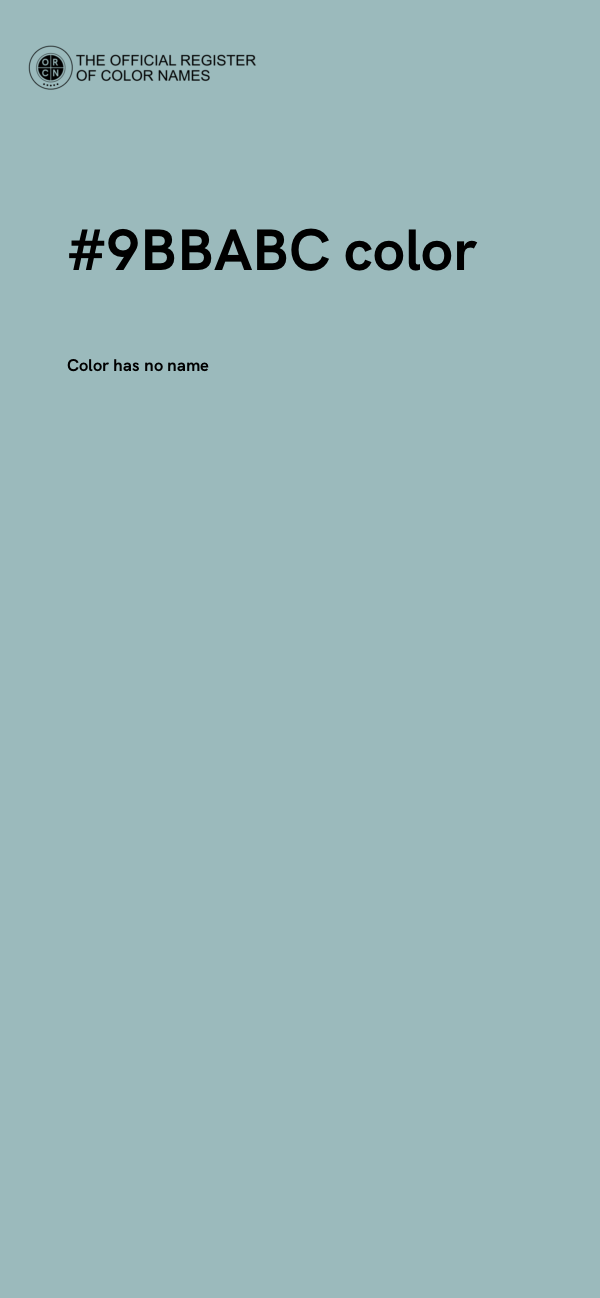 #9BBABC color image