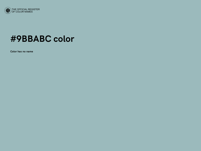#9BBABC color image