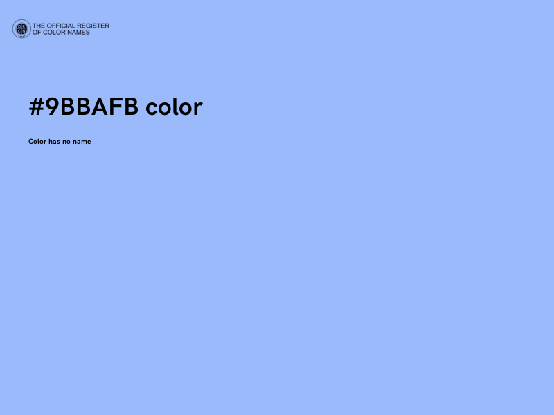 #9BBAFB color image