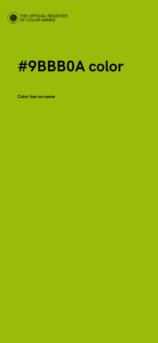 #9BBB0A color image