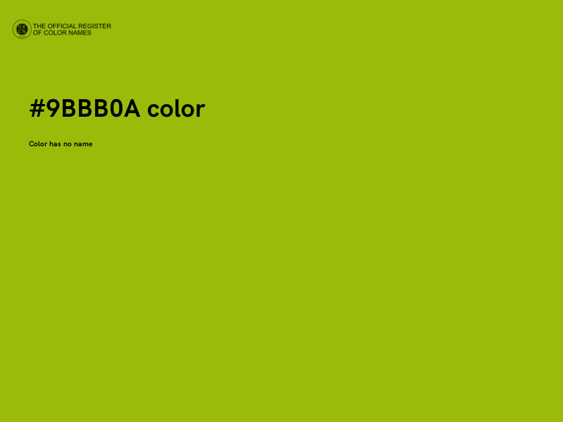 #9BBB0A color image