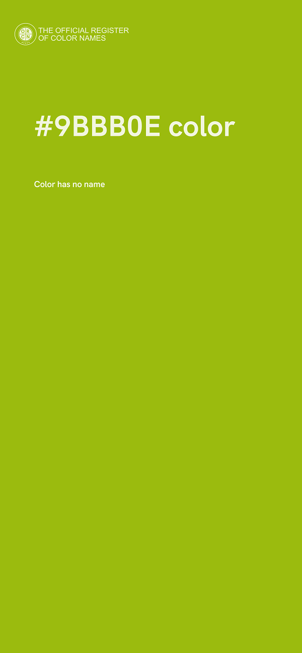#9BBB0E color image