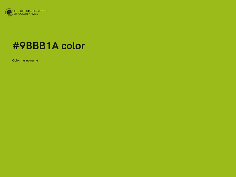 #9BBB1A color image