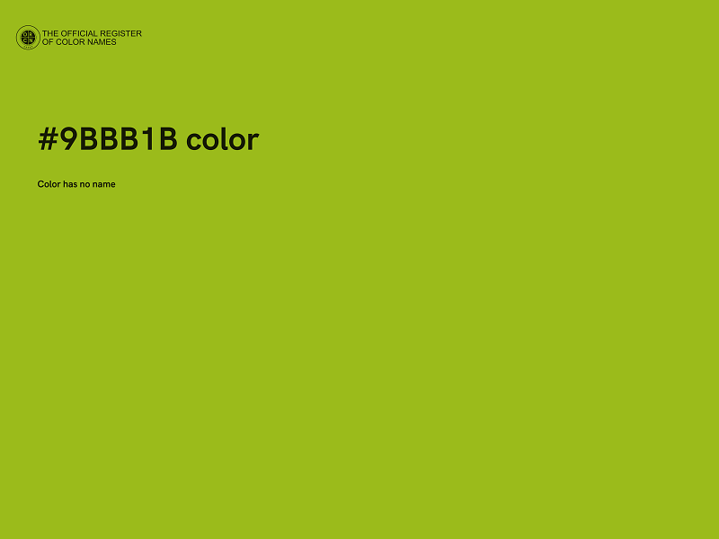 #9BBB1B color image