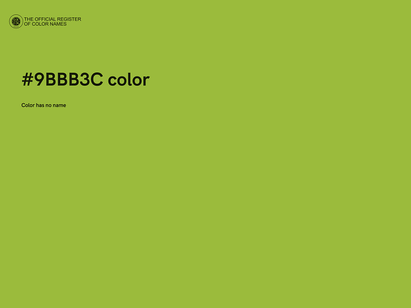#9BBB3C color image