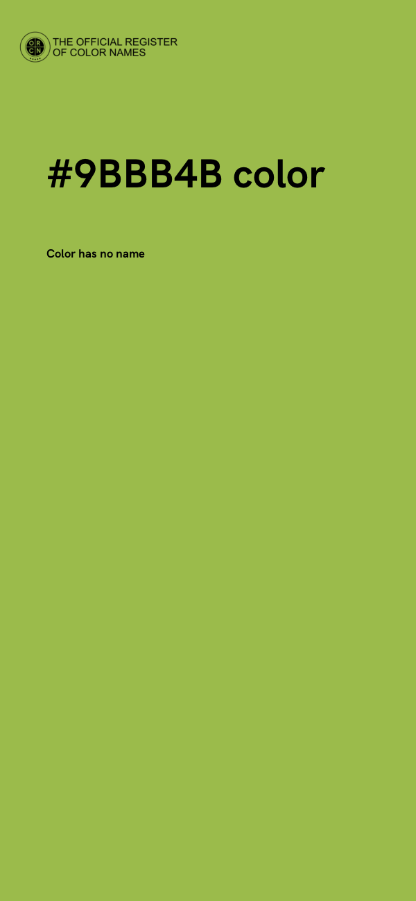 #9BBB4B color image
