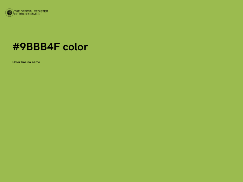 #9BBB4F color image