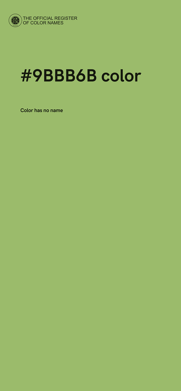 #9BBB6B color image