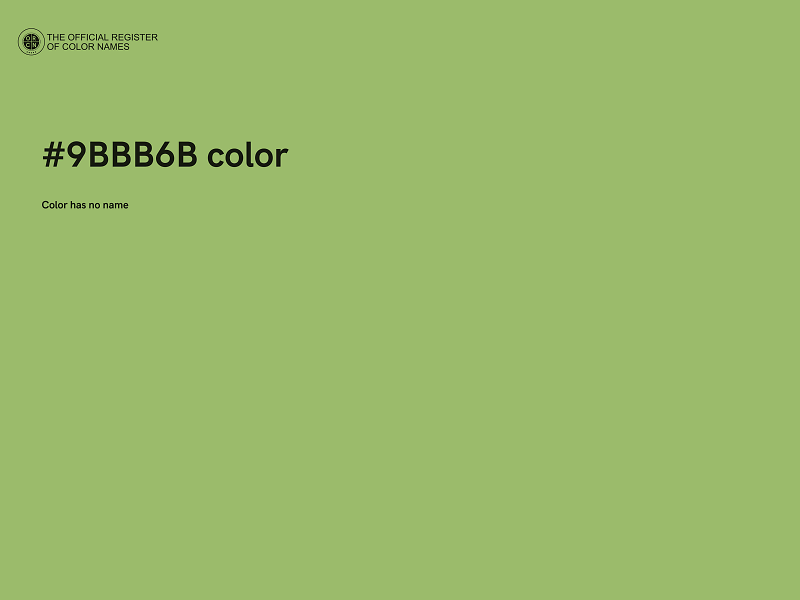 #9BBB6B color image