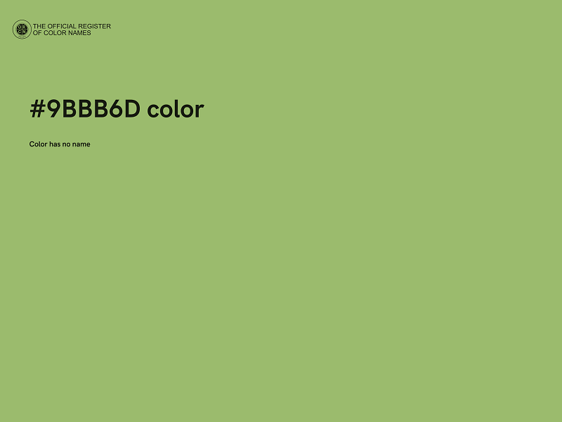 #9BBB6D color image